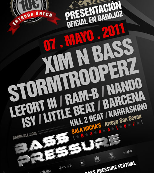  Presentación: BASS PRESSURE @  Rocha’s [Badajoz] 07.Mayo.11